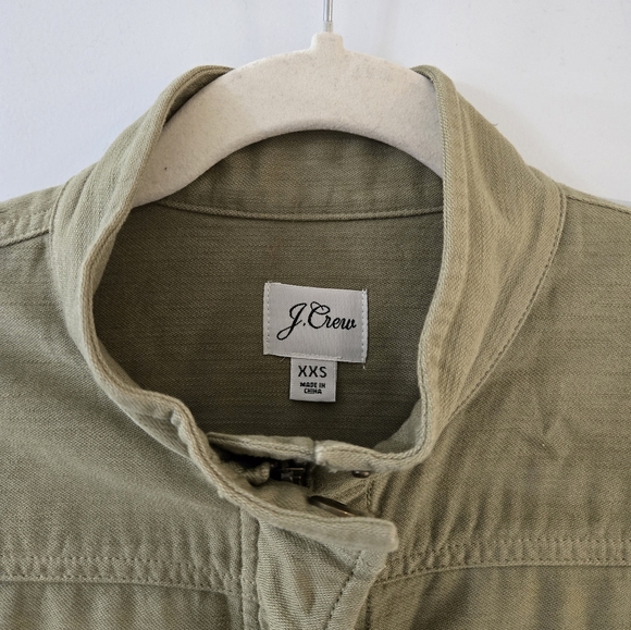 J.Crew Women Garment Dyed Military Jacket Size XXS EUC - Picture 5 of 6